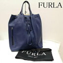 フルラ 2way レザー トートバッグ 巾着型 -【USED】【古着】【中古】10133087