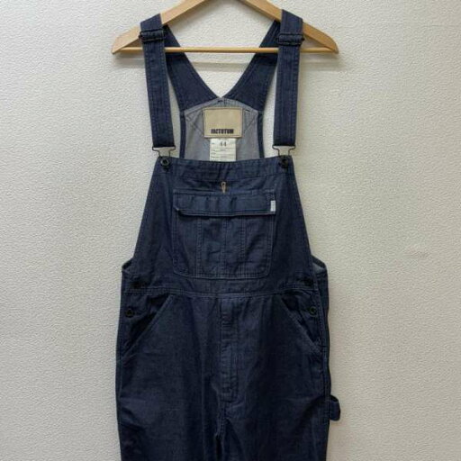 ファクトタム 01041923 日本製 月桂樹ボタン デニム オーバーオール つなぎ インディゴ 44【USED】【古着】【中古】10133765 ファクトタム 01041923 日本製 月桂樹ボタン デニム オーバーオール つなぎ インディゴ 44【USED】【古着】【中古】10133765