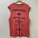 クリスチャンダダ CDM-19S-0513 Overdyed Sleeveless T-shirt オーバーダイ プリント クルーネック タンクトップ 薄赤 ラ...