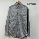 カーハート FR ワーク シャツ ボタンダウン 長袖 FRS003-GRY S【USED】【古着】【中古】10133858(4)