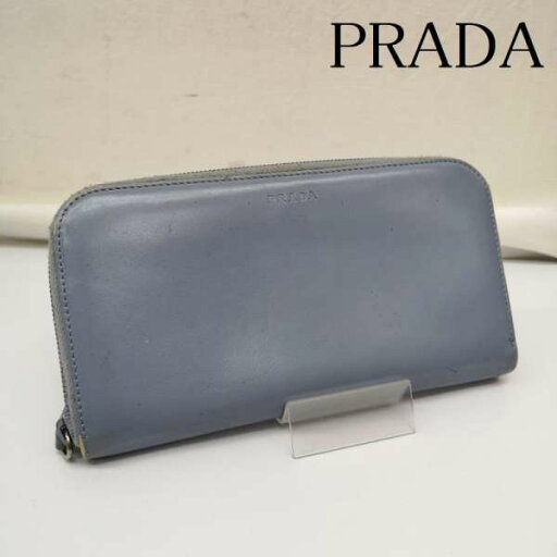 プラダ オール レザー ラウンドジップ ウォレット 長財布 表記無し【USED】【古着】【中古】10134278 プラダ オール レザー ラウンドジップ ウォレット 長財布 表記無し【USED】【古着】【中古】10134278