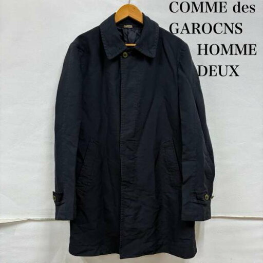 コムデギャルソンオムドゥ 2015AW 製品染め エステル 後染め フライフロント ステンカラー コート DP-C001 M【USED】【古着】【中古】10134560 コムデギャルソンオムドゥ 2015AW 製品染め エステル 後染め フライフロント ステンカラー コート DP-C001 M【USED】【古着】【中古】10134560