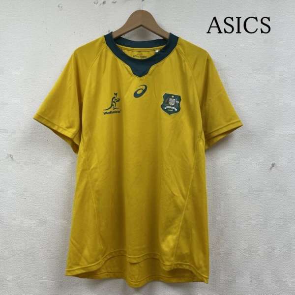 アシックス ラグビー Tシャツ ワラビーズ ワールドカップ 2019 スポーツ オーストラリア代表 サイズ2XL メンズ -【USED】【古着】【中古】10135333