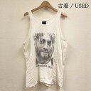 古着 Wall of fame 90s ヴィンテージ タンクトップ ノースリーブ Nirvana Kurt Cobain カートコバーン プリント ロゴ メンズ...