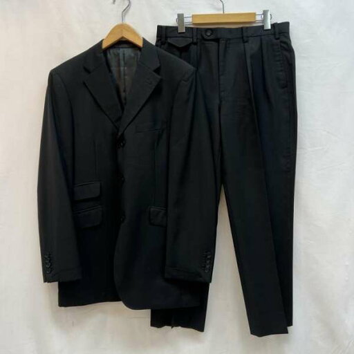 バーバリーブラックレーベル カブラ袖 本切羽 3B スーツ セットアップ BMD33-109-09 42【USED】【古着】【中古】10138052