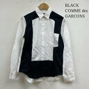 ブラックコムデギャルソン 長袖 シャツ ブラウス Shirt ロングスリーブ 切り替えデザイン モード モノトーン 1M-B027 メンズ S【USED】【古着】【中古】10138122(4)
