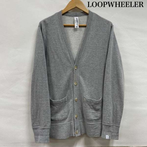 LOOPWHEELER グレー ボタン付きカーディガン Extra Light LOOPWHEELER グレー ボタン付きカーディガン Extra Light 楽天