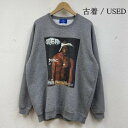 古着 1993 DESIGNED WORLD HIPHOP 2PAC クルーネック スウェット トレーナー プリント ロゴ メンズ XL【USED】【古着】【中...