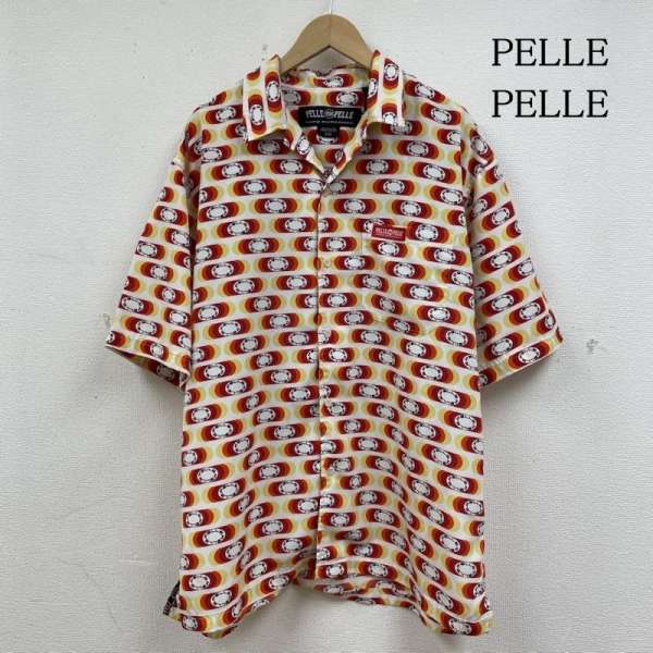 90s PELLE PELLE ボーダー Tシャツ 半袖 ロゴ 刺繍 総柄 XL 楽天市場】ペレペレ 半袖シャツの通販