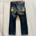 キューン 2連 うさぎ デニムパンツ メンズ -【USED】【古着】【中古】10140043