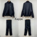 カッパ 00年代 00s Kappa トラック ジャケット ジャージ セットアップ フルジップアップ ロゴ プリント ロングパンツ ウエストゴム メンズ L【USED】【古着】【中古】10142082