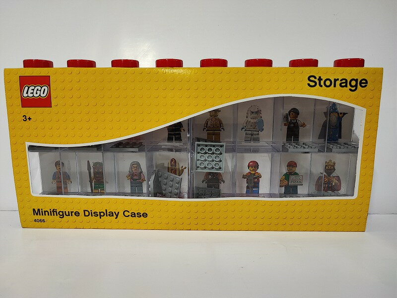 Rakuten - 訳あり品　LEGO 4066 Minifigure Display Case 16ー Red 　レゴ　ミニフィギュア収納ケース　ブライトレッド　ディスプレイケース