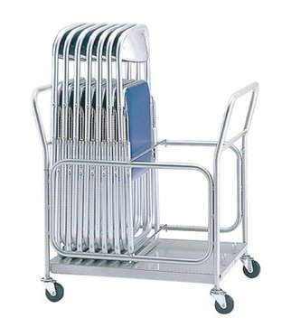 台車 サンケイ商品専用 【1台】 収納台車 収納 台車 チェアポーター 倒れ防止機能付き コンパクト スチール 塗装 SANKEI サンケイ E-8S