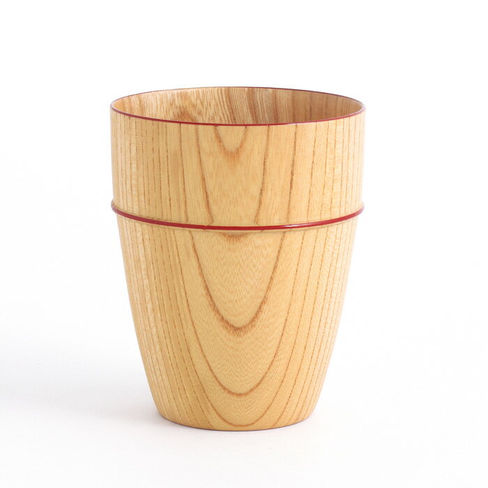 MOKU カップ（日本製）木製のフリーカップ　木の湯呑み／ビアカップ／焼酎グラス　isukeブランド　和食器　漆器