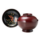 雑煮椀 沈金 南天糸目 紅溜 漆塗り・木製