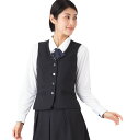 送料無料 好感度高めで、会社の顔に!大人のさりげなチェック柄ベスト 事務服 オフィス制服
