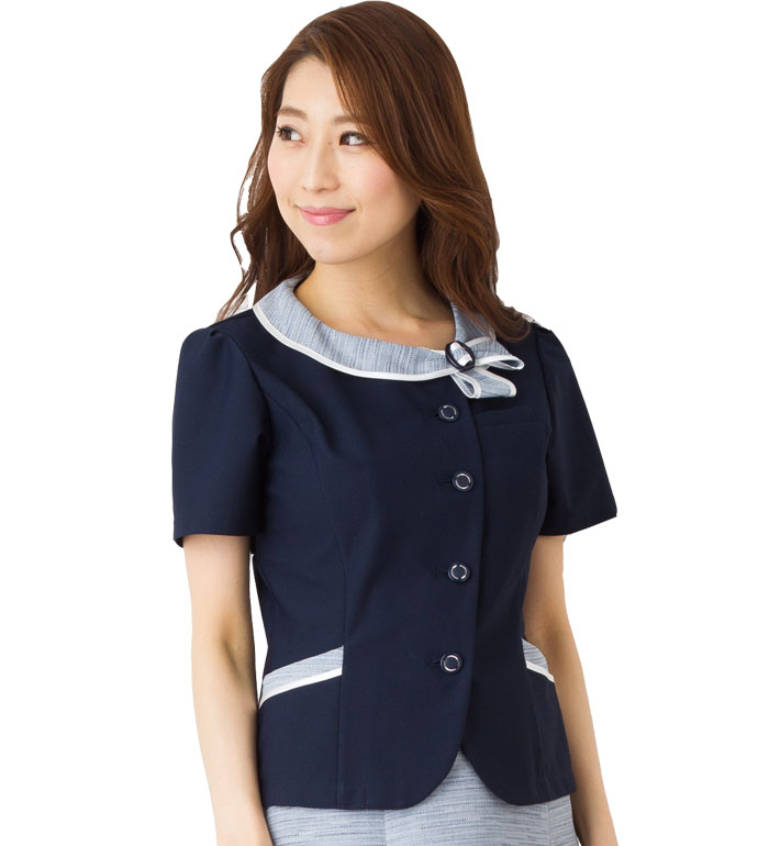 サマーニットオーバーブラウス レディース 事務服 オフィス制服 Selery 2018SS