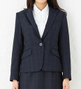 送料無料 エレガントな女性らしさを演出 チェック柄おしゃれジャケット 事務服 オフィス制服