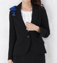 送料無料 凛々しく上品なミディアム丈テーラードジャケット レディース 事務服 企業制服 オフィスユニフォーム リクルートスーツ 通勤 入学式 卒業式 ブラックフォーマル お受験にもおすすめ!