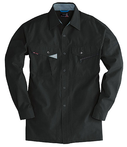 かっこいい作業服 かっこいい作業着・春夏用メンズ バートル BURTLE 7063 長袖シャツ 3L 4L 5L対応 長そで シャツ 襟付きシャツ ワークシャツ...