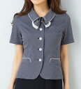 涼しいを実感できるリボンオーバーブラウス レディース 事務服 オフィス制服 YAGI UNILADY 2018SS