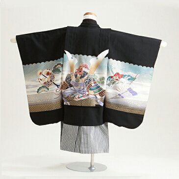 七五三 男の子 5歳 お着付けラクラク! 羽織袴 レンタル フルセット 七五三 衣装 七五三 卒園式 結婚式 男の子 七五三 着物 5歳 七五三レンタル 着物レンタル 753 年中 年少 送料無料 黒色 123 【レンタル】