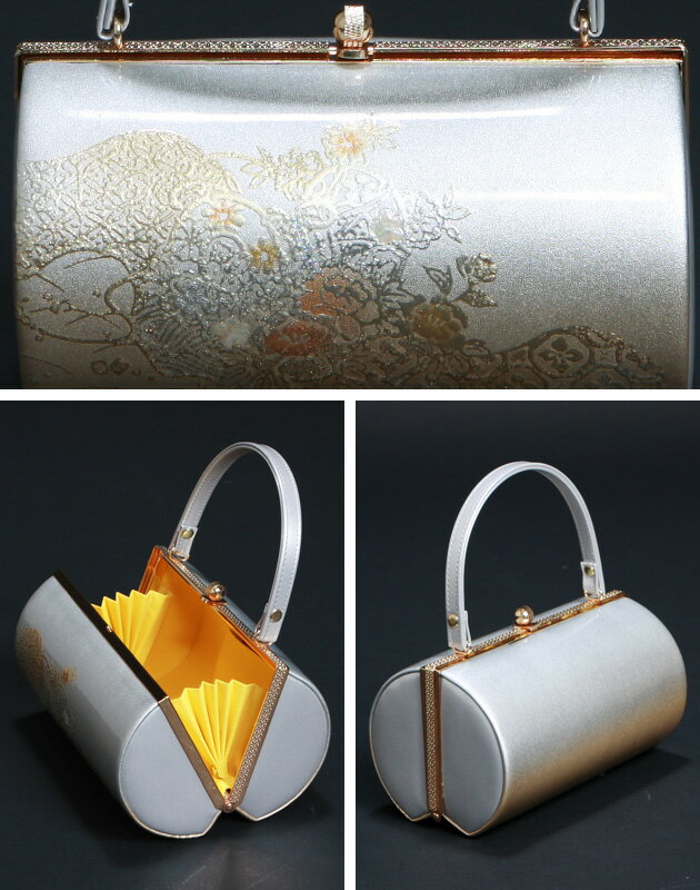 草履バッグセット レンタル 〔シルバー系-18〕 留袖 訪問着 礼装用 シルバー 銀 銀色 ゴールド 留袖用 草履 バッグ 草履 セット 草履バッグセット 着物 バッグ 振袖 成人式に！ バック 【送料無料】bagset-18【レンタル】