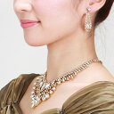 【ネックレス&イヤリング-レンタル】ウェディング アクセサリー ゴールド ウェディング ウエディング 結婚式 ウェディングドレス アクセサリー ウェディングアク...