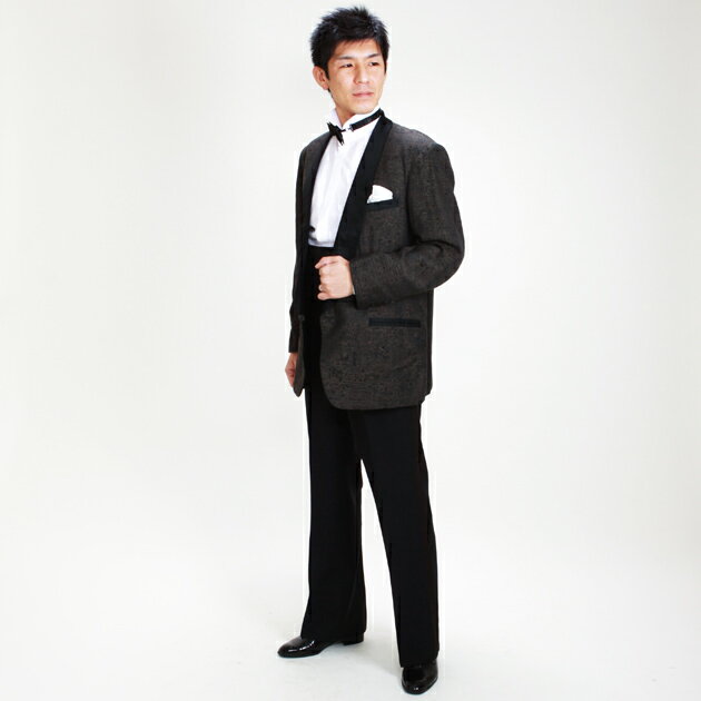 メンズタキシード【タキシード レンタル】L・XLサイズ/170cm〜182cm/ブラウン 夏用 タキシード 結婚式 スーツ パーティー 宴会 二次会 船上パーティ クルージング NT-11127 【往復送料無料】【レンタル】