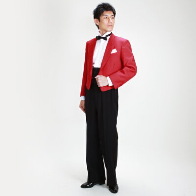 メンズタキシード【スペンサー タキシード レンタル】M・Lサイズ/165cm〜172cm/赤 結婚式 スーツ パーティー 宴会 二次会 船上パーティ クルージング NT-2050【往復送料無料】【レンタル】 - Image 2