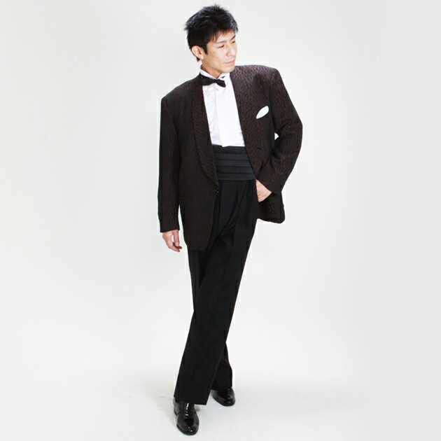 メンズタキシード【タキシード レンタル】L・XLサイズ/170cm〜182cm/エンジ 結婚式 スーツ パーティー 宴会 二次会 船上パーティ クルージング NT-205T 【往復送料無料】【レンタル】