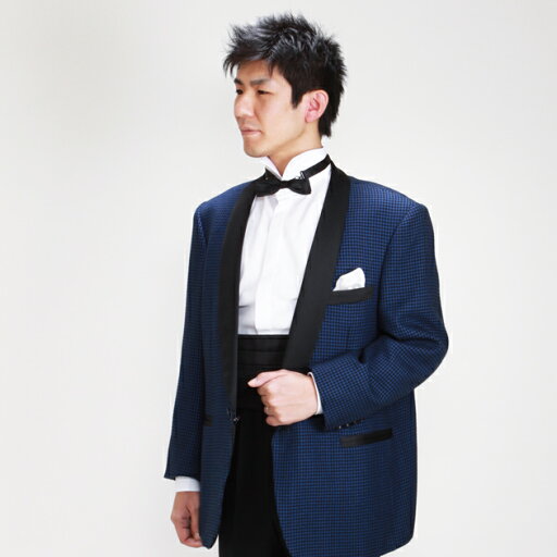 メンズタキシード【タキシード レンタル】L・XLサイズ/175cm?185cm/紺 タキシード 結婚式 スーツ パーティー 宴会 二次会 船上パーティ 司会 NT-455【往復送料無料】【レンタル】