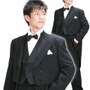 【黒テールコートエンビ レンタル】タキシード レンタル 新郎 レンタルタキシード 結婚式 スーツ 貸衣装 tuxedo 二次会 NT-003【往復送..