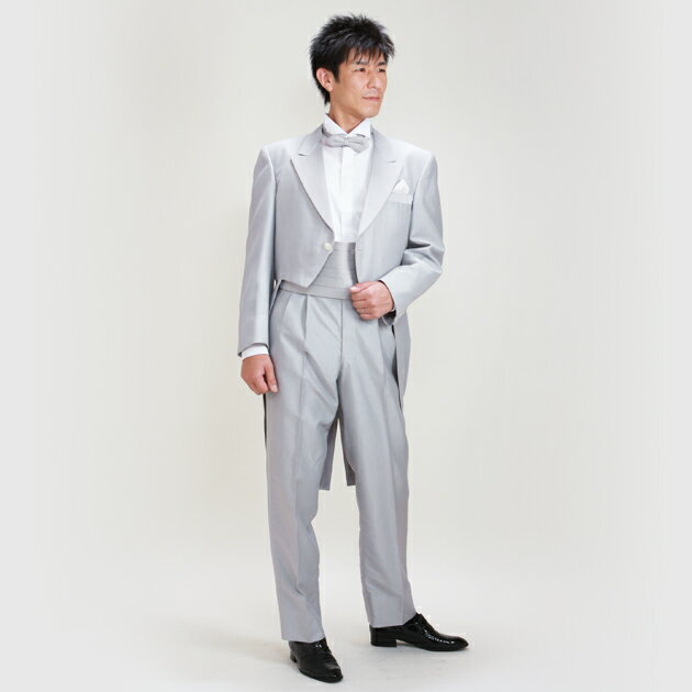 【グレーモーニング レンタル】タキシード レンタル 新郎 レンタルタキシード 結婚式 スーツ 貸衣装 tuxedo 二次会 NT-008【往復送料無料】【レンタル】