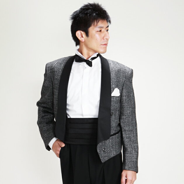 メンズタキシード【スペンサー タキシード レンタル】M・Lサイズ/165cm〜172cm/グレー 結婚式 スーツ パーティー 宴会 二次会 船上パーティ クルージング NT-PT732【往復送料無料】【レンタル】