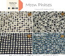 USA Fabric modaNocturne≪ノクターン≫『Moon Phases≪ムーンフェイズ≫』コットン100％シーチングプリント素材：コットン100％　生地幅：約110cm