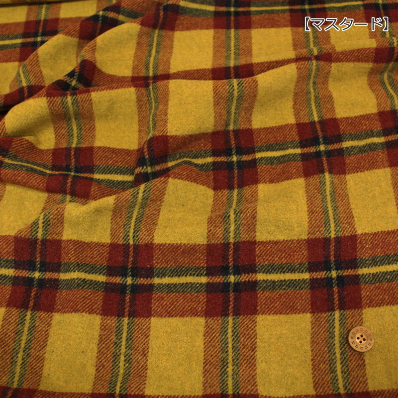 TAF＠ TOKYO APPAREL FABRIC『Brush check≪ブラッシュチェック≫』約140cmワイド幅...