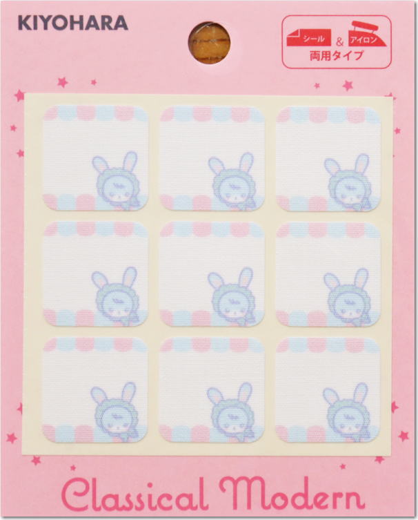 Name Sticlers - 【2022クラシカルモダン≪シュシュ≫】『ネームタグ≪9枚入り≫』（シール＆アイロン接着）
