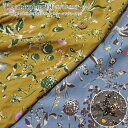 『Botanical sleep≪ボタニカルモチーフ≫』コットン100%ビエラ薄起毛プリント素材:コットン100% 生地幅:約108cm秋冬/花柄/女の子/キッズ/大人/綿/ウェアー/小物/ハンドメイド/手作り/