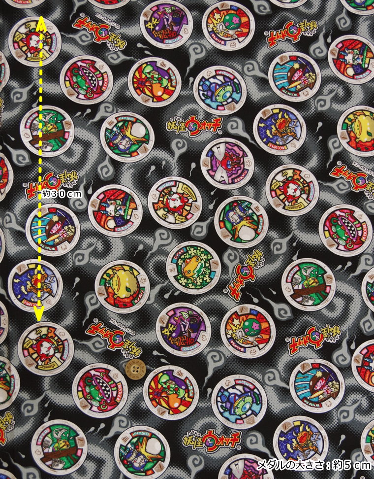楽天市場】『妖怪ウォッチ（妖怪メダル柄）≪G5007≫』コットン
