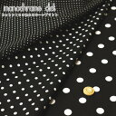 『Monochrome×Dot《モノクロ×ドット》』コットン100％60ローンプリント●素材：コットン100％　●生地幅：約108cm水玉/モノトーン/レトロ/ガーリー/白黒/60ローン/ハンドメイド/手作り/服/ウェアー/小物