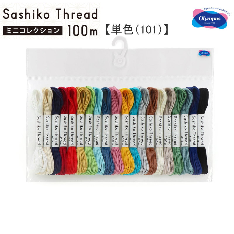 【セット内容】・Sashiko Thread 100m（1かせ：約5m/20色入リ）・糸巻きカード・花ふきんレシピの二次元コード付き ※布は含まれておりません。※ ※1袋の価格を表示しています。 メール便は、4 個（数量4 ）までご利用可能です。 メーカー希望小売価格はメーカーカタログに基づいて掲載しています▼こちらもおすすめ 『ミニコレクション≪カラフル（102）≫』▼