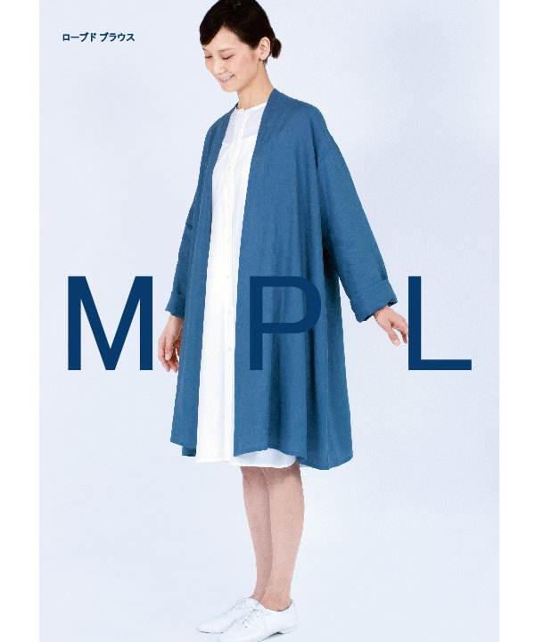 初心者でも簡単に作れちゃう！Mパターン研究所≪大人用≫『ローブドブラウス（m188）』実物大型紙/かんた..