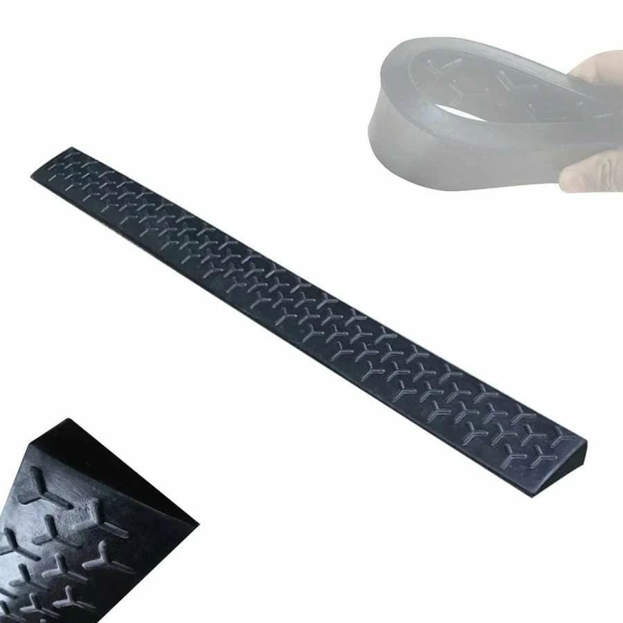 段差プレート滑り止め 天然ゴムスロープ 段差解消スロープ モーターバイクランプ階段用スロープ 屋内外..