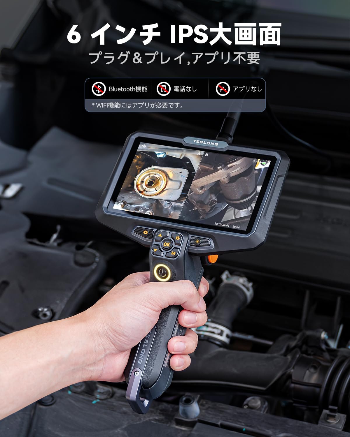 Teslong ボアスコープ NTS600D79TL5 ファイバー直径7.9mm ファイバー長5m