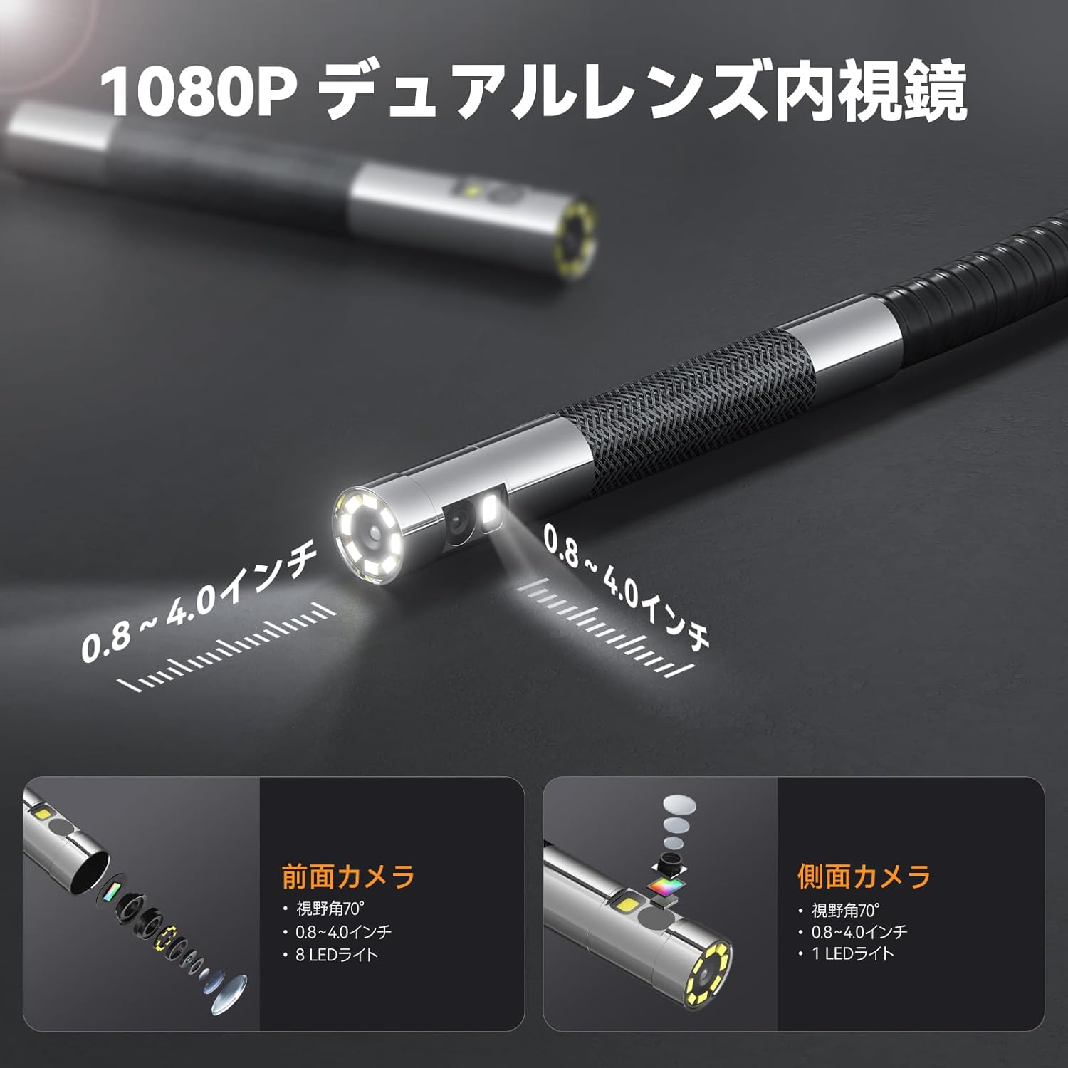 Teslong ��ü��ư���ե����С��������� TD450SD85DL1.55 �ե����С�ľ��8mm �ե����С�Ĺ1.5m