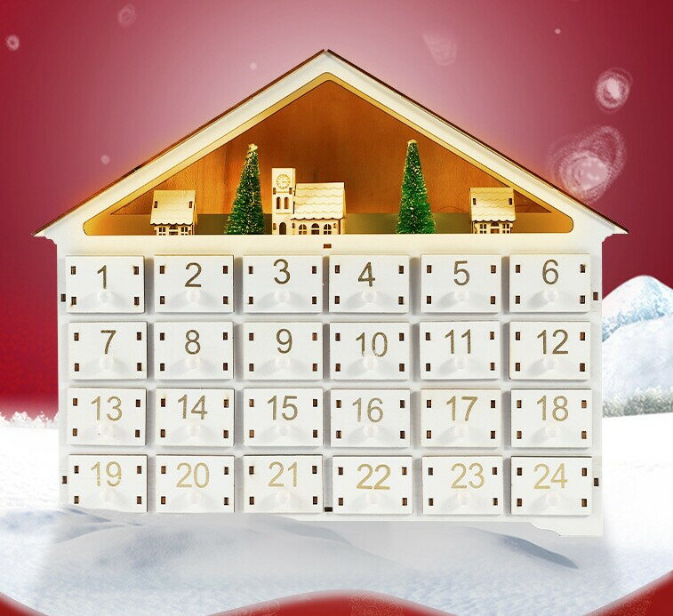 樂天商城 - カレンダー 24日間 カウントダウン 置物 クリスマス tbq711