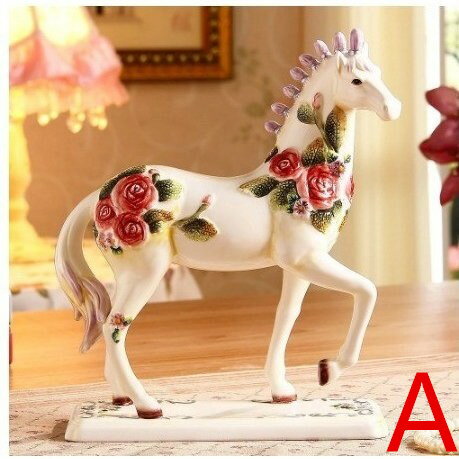 樂天商城 - 陶磁器 馬 アイデア ヨーロッパ式 客間 酒棚 装飾品 実用 置物 新婚 プレゼント 贈り物 装飾品