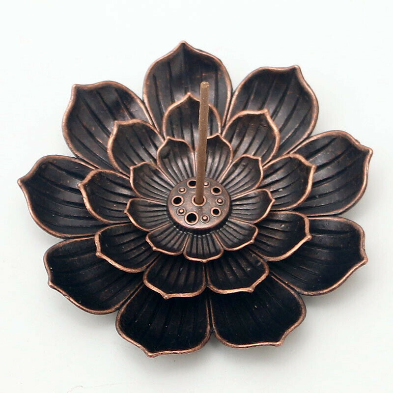 Rakuten - お香立て 蓮の花 亜鉛合金 tbq595