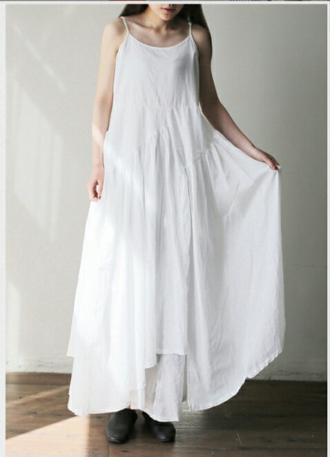 Sleeveless, plain women's dress (tbq512)